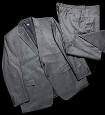 Roy Robson Grey 2 Piece Suit Super 100’s Wool 50L / W46L BIG & TALL
