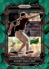 2023 Panini Prizm - Robby Snelling #169 Green Ice Prizm (RC) Padres Parallel