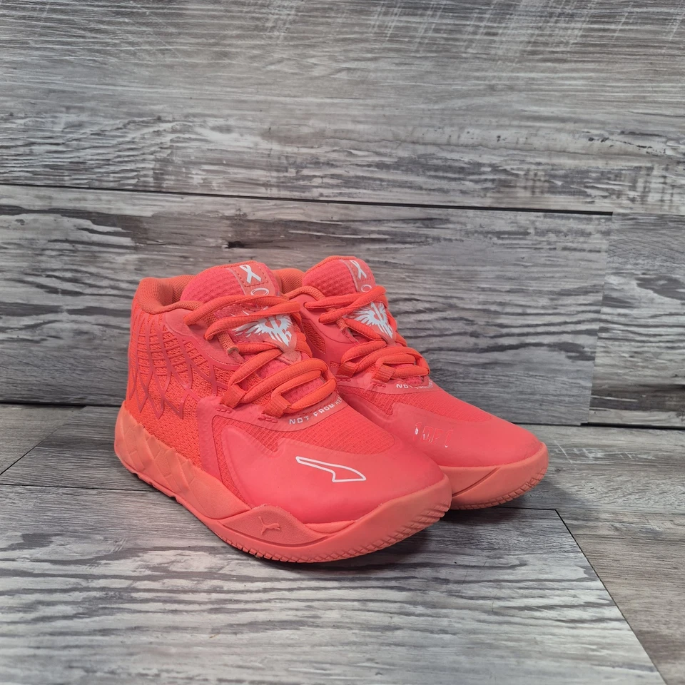 PUMA MB.01 M.EL.O.  Breast Cancer Awareness Youth Boys Size 13C Shoes  - Image 3 of 4