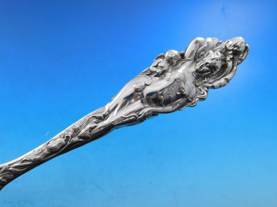 Juego de servir ensalada Love Disarmed by Reed & Barton Sterling perforada 3 piezas 10 1/2" Foto 3 de 4