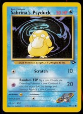Sabrina's Psyduck 99/132 Common Gym Challenge Pokemon Unlimited Heavily Played