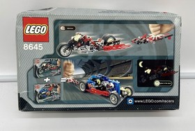 LEGO Racers: Retired Muscle Slammer Bike (8645) Box Damaged But Sealed 2005