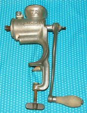 Vtg No. 72 Universal Hand Crank Meat Grinder Made in the USA Cast Iron