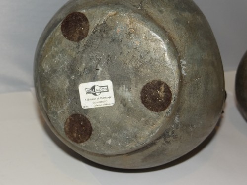 Montaage Vasi messicani per erbacce vaso da collo con cinturino in pelle impreziosito set di 2 - Foto 12 di 13