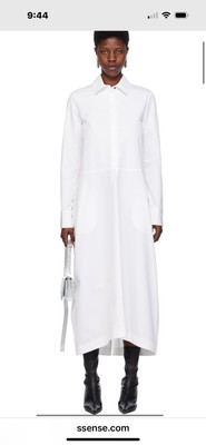 Jil Sander Shirtdress Heavy Poplin Sz 40/6 $1550