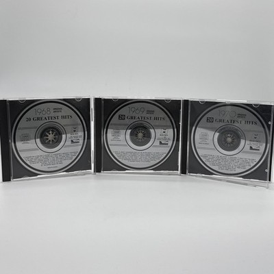 Various Artists 20 Greatest Hits 1968 1969 1970 Lot Of 3 CD Highland Music