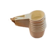 Vintage Tupperware Nesting Measuring Cups - Complete Set of 6 - Cream