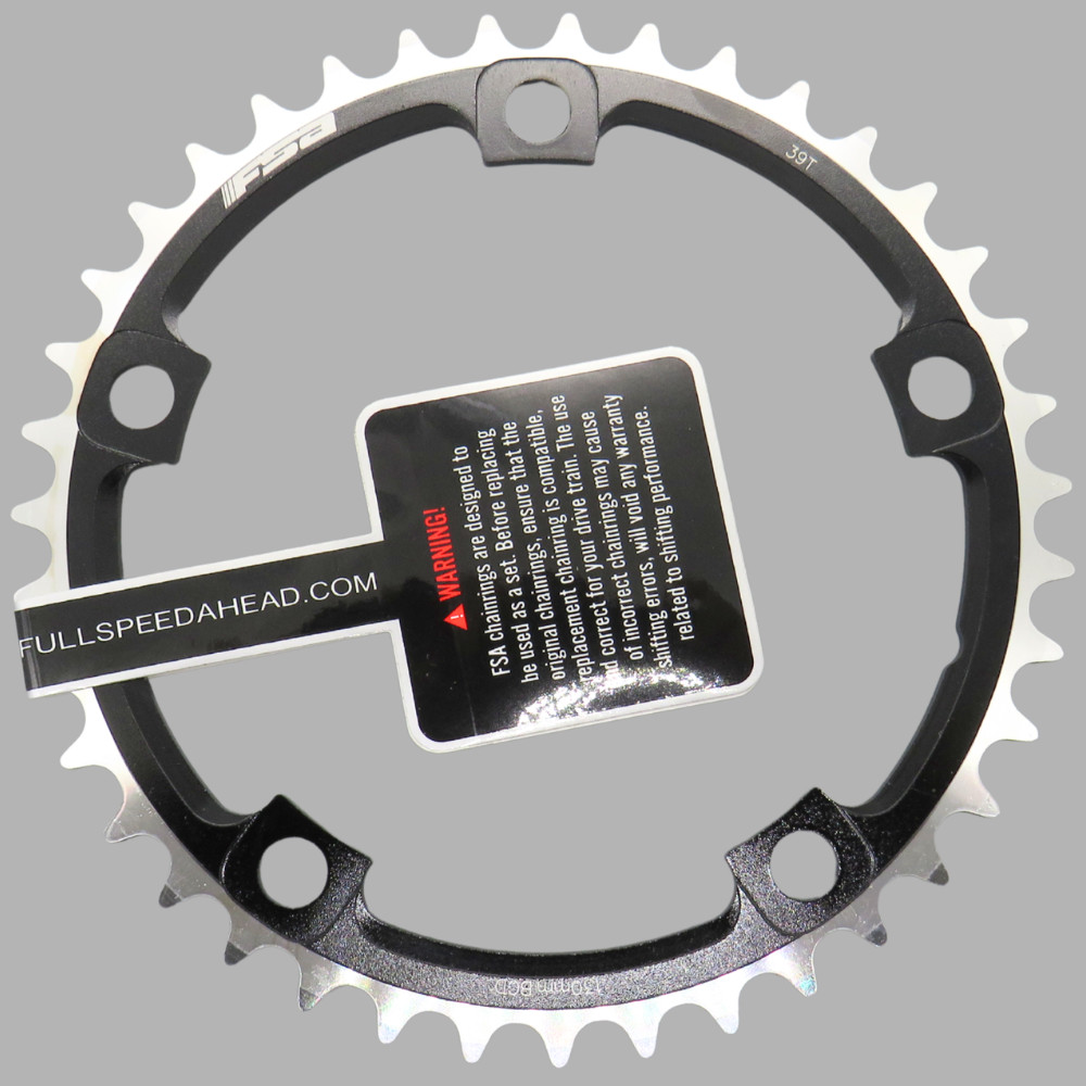 FSA Super Road Chainring 39 Tooth 11 Speed 130mm BCD 5 Arm Mounting Aluminium -H