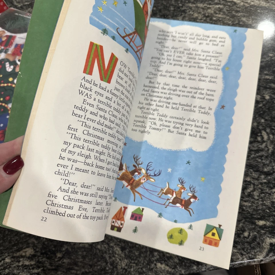 The Animals Merry Christmas By Richard Scarry Vintage 1972 Golden Book Large - Image 4 of 4