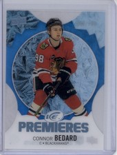 2023-24 UD Ice Connor Bedard Rookie Acetate Premieres #250 RC /799