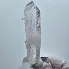 Lemurian Quartz Double Terminated with Prehnite Streep Mine Goboboseb, Namibia