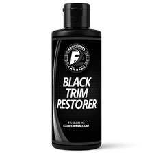 Black Trim Restorer - 6 Months Waterproof Dye Infused Plastic for Cars, Trucks