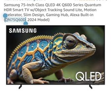 75" Samsung Q60D Series 4K HDR Smart Qled TV