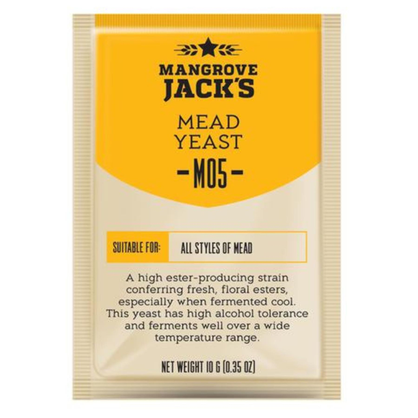 MANGROVE JACK'S Mead Yeast M05 Craft Series - 10g Sachet Treats 23L - Honey