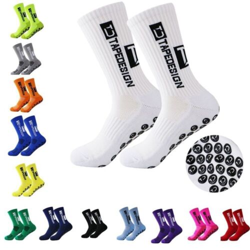 Sports Socks Anti-Slip Skid Hospital Soccer Basketball Football Grip Dots Train - Picture 2 of 23