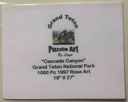 19x27 "Cascade Canyon" Grand Teton Puzzle Art by Lloyd 1000Pc Puzzle/Picture - Picture 2 of 3
