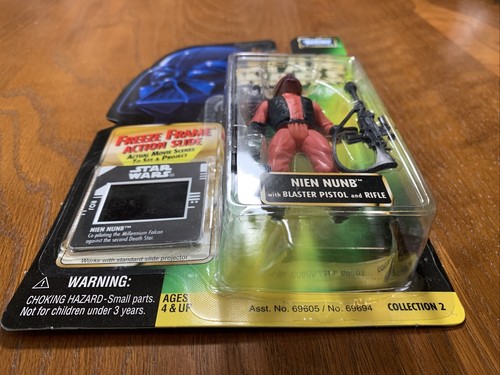 Figurina Star Wars POTF 3,75" - Nien Nunb Freeze Frame Slide 1997 Hasbro - Foto 4 di 6
