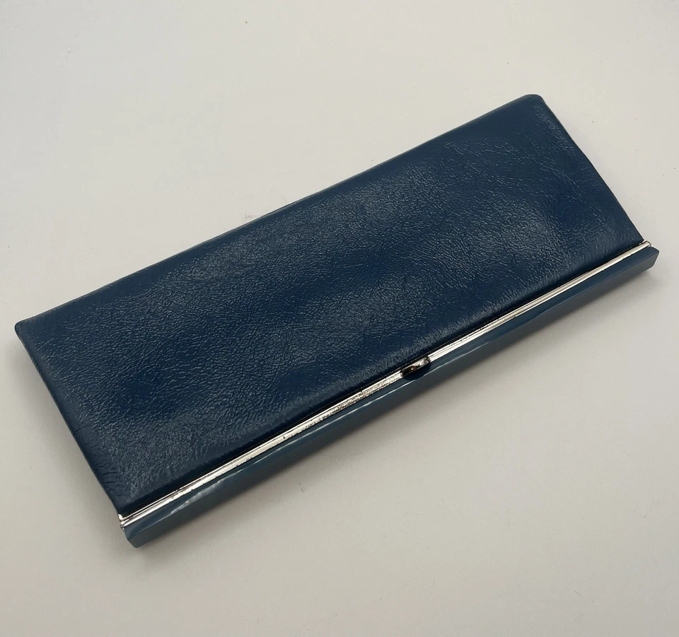 "Cartera sin asas Banana Republic azul charol azul cobalto 12"x 5""" Foto 2 de 4