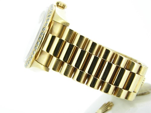 Mens Rolex 18k Yellow Gold Day Date President w/FACTORY Diamond Dial Bezel 18238 - Picture 6 of 7