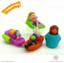 1995--MUPPET BABIES Tub Toys Complete SET 1-4  Under 3 by McDonald's NIP 