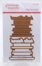 Spellbinders Club Summertime Sentiments 1 Hot Foil Plates 1 Cutting Die