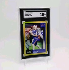 JOSH ALLEN 2020 Panini Score 32/50 Gold Zone Holofoil SGC 10 GEM MINT BUFFALO