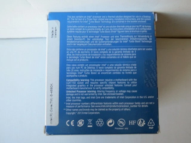 *NEW*Intel Core i5-4690K 3.5GHz Quad-Core Processor SR21A (I5 4690K) - Image 4 of 4