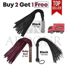 Leather Floggers Set for Adults Couple Sex- Genuine Leather Thuddy Flog Whips