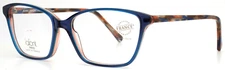 LAFONT Delicate 3100 Blue Transparent Womens Semi Cat Eye Eyeglasses 54-15-137