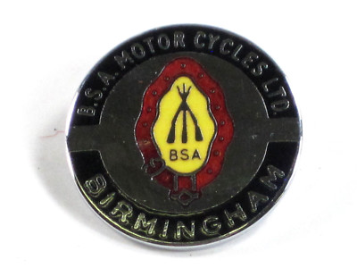Insigne Broche Vintage Moto SUNBEAM - Émaillée Bleue - Fabriqué à Birmingham UK - Dimensions 1.5 X 3 Cm