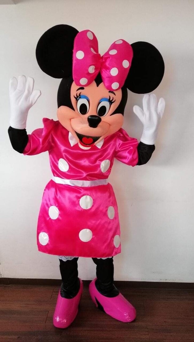 New Mickey or Minnie Mouse (Red or Pink) Mascot costume