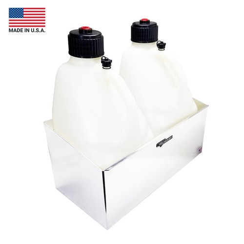 Pit Posse USA made Fuel Jug Holder Rack Fits 2 5Gallon Jugs Aluminum Storage eBay