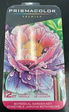 Prismacolor Colored Pencils,"Botanical Garden Set" of 12 pencils, Soft core,New 