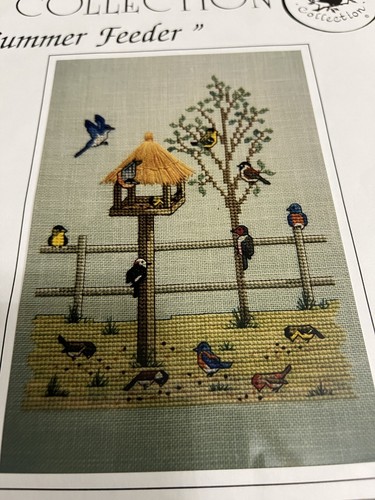 Crossed Wing Collection Counted Cross Stitch Chart "Summer Feeder" NEW OOP - Picture 2 of 2