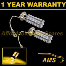 2X H3 YELLOW 60 LED FRONT FOG SPOT LAMP LIGHT BULBS HIGH POWER XENON FF500202