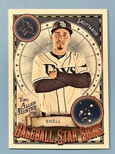 2019 Topps Allen & Ginter Blake Snell Baseball Star Signs #BSS-27 Tampa Bay Rays