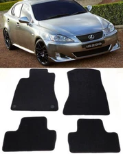 4 Pc Factory OE Fit Black Front Rear Carpets Floor Mats For 06-12 IS250 350 RWD