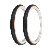 PRO+ TIRES 24 x 2.125 BLACK/WHITE YELLOW LINE G-5009 PAIR (2 PCS)