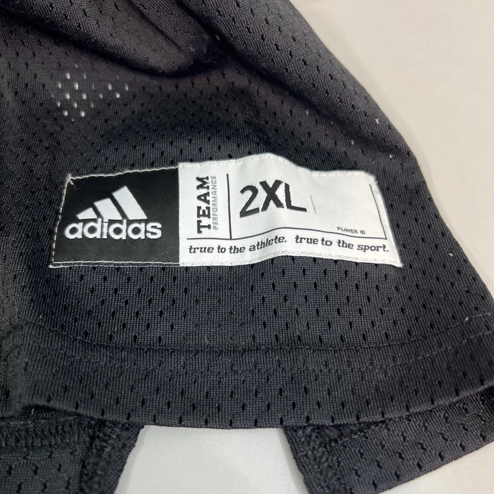 阿迪达斯勇士队球衣 99 男式 2XL 黑色红色 2008 衬衫 — 第 3/4 张图片