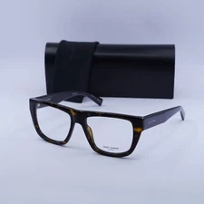 Saint Laurent SL714 002 Dark Havana 55mm Eyeglasses New Authentic