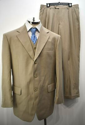 Danielle Colby Le Collezioni Men 3-Button Blazer Vest Slack Pant 3 Piece Suit