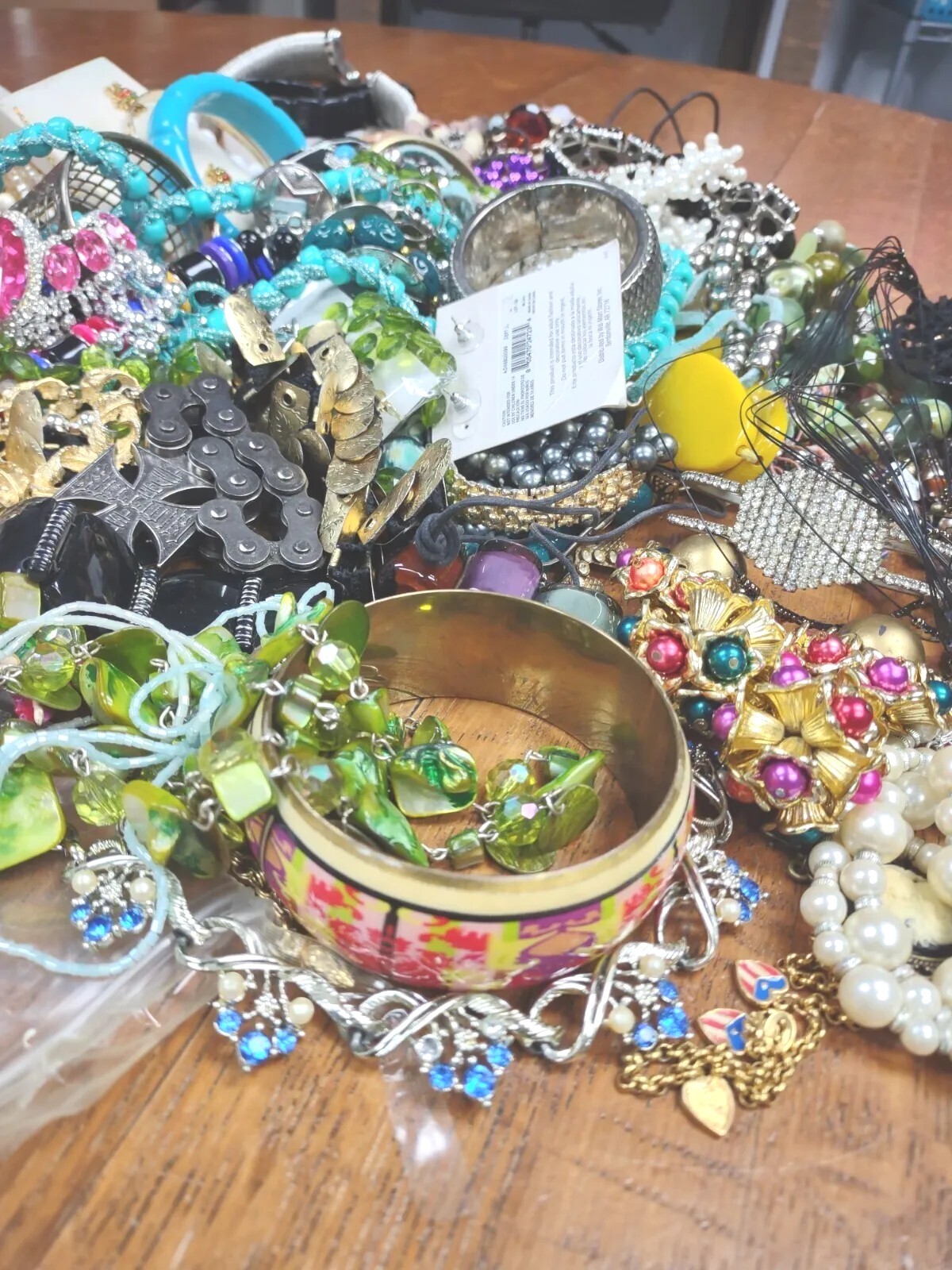 Lot of Vintage Rhinestone Costume Jewelry Repair, Crafts, Repurpose A1