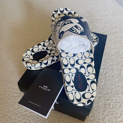 New Coach Disney Mickey Mouse X Keith Haring Sandal Shoe 
