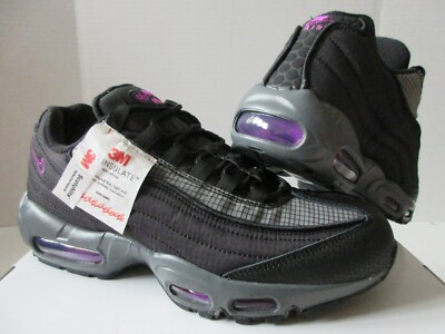 Nike Air Max 95 Id 3m Thinsulate Black-Purple-Grey Mens Sz 7
