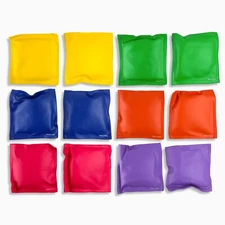 Champion Sports Multicolored 6" Bean Bags, Set Of 12
