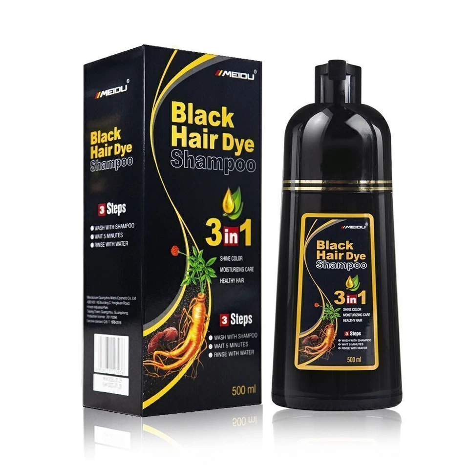 3 In 1 Hair Dye Shampoo Herbal Brown Hair Dye for Men Women Herbal Ingredients - - Image 3 of 4