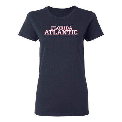 Florida Atlantic Owls Basic Block Womens Shirt - Navy