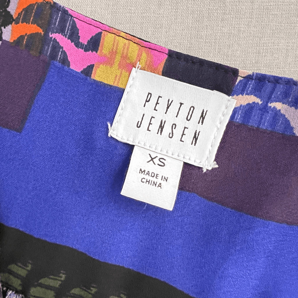 Peyton Jenson Evereve Cora patchwork colorful wra… - image 11