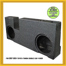 QPower Dual 12 Ported Woofer Enclosure for Toyota Tundra Double Cab 07 24