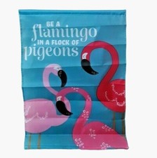 Flamingo Garden Flag Be A Flamingo In A Flock Of Pigeons College Dorm Tropical